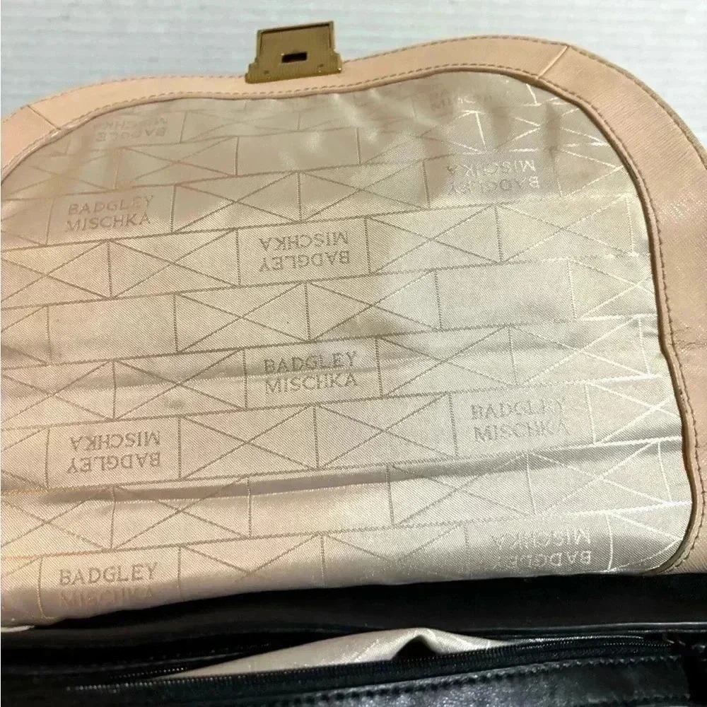 Badgley Mischka multicolors leather satchel handbag